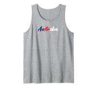 Letters Word Australia en Linda Fuente Colorida Camiseta sin Mangas