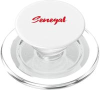 Letters Word Senegal en Cute Red Fuente PopSockets PopGrip para MagSafe