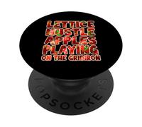 Lettice Hustle Apples Playing on The Gridiron PopSockets PopGrip Adhesivo