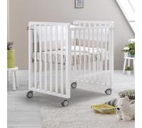 Lettino Evolutivo Co-Sleeping Pali Transformer Bianco (Trasformabile da Culla a Lettino a Divanetto a Poltroncina a Montessoriano + 2 Materassi + Piumone Paracolpi Menta)