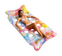 Lettino Gonfiabile Da Piscina | Galleggiante con Compatibilità con Tutti,Materassino Gonfiabile Pieghevole Da Piscina | per Esterno Giardino Estate Spiaggia Lago Nuoto Tintarella
