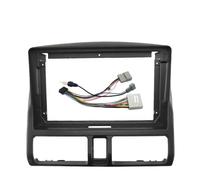 Lettore Stereo Pannello Marco Embellecedor para Radio Coche Doble DIN 9 Pulgadas para CRV 2002 Kit Montaje Salpicadero Reproductor Multimedia Panel Embellecedor Separación RESPUNEKBAH(Frame an Cord)