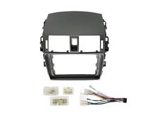 Lettore Stereo Pannello Marco Multimedia para DVD 9 Pulgadas para Toyota para Corolla 2008-2010 2 DIN MP3 MP5 Video Audio, Estéreo Incluye Cables Arnés RESPUNEKBAH(Frame B and Cable)