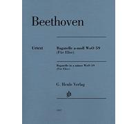 Ludwig van beethoven : lettre a elise fur elise bagatelle a-moll woo 59: Instrumentation: Piano solo