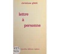 Lettre À Personne (ebook)