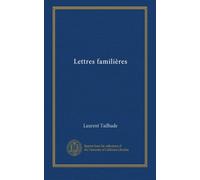 Lettres familières