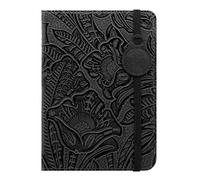 Letts 17 - 080397p A6 Baroque 1 semana en 2 páginas, 2017 multilingüe, calendario, Negro