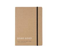 Letts Cuaderno de notas (A5, vertical, 1 semana en 2 páginas, con aplicación multilingüe), color marrón