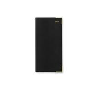 Letts of London Agenda Classic Slim 2025 con vista de dos semanas, color negro