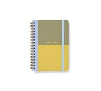 Letts of London Bloque de colores A6 académico 2025/2026 día por página con agenda de citas, color lima 26-031903