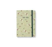 Letts of London Bumblebee A6 Academic 2025/2026 día por página con agenda de citas - Sage 26-031915