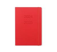 Letts of London Memo - Agenda escolar 2024/2025, tamaño A5, vista semanal, color rojo