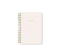 Letts of London Stripes - Agenda escolar 2024/2025, tamaño A6, vista semanal, color rosa
