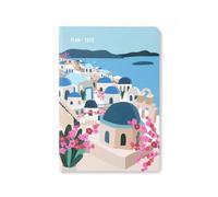 Letts of London Wanderlust - Agenda 2025, tamaño A5, vista semanal, Santorini