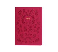 Letts Woodland - Agenda (tamaño A5, vista semanal, 2023), color rosa