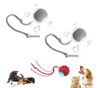 Lettuce Pets Dog Toy - Yopoll Interactive Pet Toy Ball with Tail, Bounces, and Changes Direction Unpredictably, Triggers Your Dog'S Hunting Instincts - Survives Power Chewers (Gray)