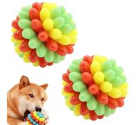 Lettuce Pets Dog Toys, Lettucepets Dog Chew Toy, Sturdy Rubber Balls, Medium & Small Dogs Teeth Cleaning Chewing Training (Color Green*2pcs)