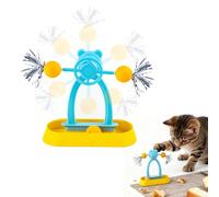 letuxaamz Juguete para Gatos Magic Circle, Juguete Interactivo Gatos Kitten Ball, Rascador Plegable Y Práctico Duradero Reciclable, Catch The Balls Jugar A Cazar Ratones