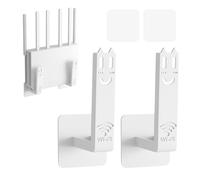 letuxaamz Soporte de pared para router, soporte para módem de pared, router wifi, soporte de pared universal, versátiles, soportes de pared para routers/caja de TV, portátil, conmutador, módem
