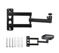 letuxaamz Soporte para Proyector, Soporte de Pared para Proyector, Compatible con 1/4 de Pulgada, Montaje en Pared, Negro, Metal, Ajustable, Estable, para Cámaras y Proyectores