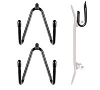 letuxaamz Soporte Skate Pared, Tabla Snowboard de Pared para Monopatines, Snowboards, Esquis cubierta, Gancho Almacenamiento, Tablas Vomo Longboards, Wakeboards y Patines, 1 Pares