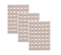 Leucasa 144 Piezas Protector Patas Sillas 15mm Fieltro Adhesivo 5mm Espesor para Patas de Muebles, Patas de Sillas y Protección de Suelos de Madera Noble(Beige, 15mm)