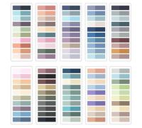 Leucasa 2000 Piezas Marcadores Adhesivos 10 Colores Notas Adhesivas Marcadores Libros para Leer Escribir,Estudiar,Oficina,Escuela Planificador Memo