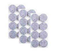Leucasa 24 Piezas Protector Patas Sillas 40mm Fieltro Adhesivo 5mm Espesor para Patas de Muebles, Patas de Sillas y Protección de Suelos de Madera Noble(Gris, 40mm)