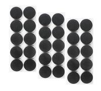 Leucasa 30 Piezas Protector Patas Sillas 35mm Fieltro Adhesivo 5mm Espesor para Patas de Muebles, Patas de Sillas y Protección de Suelos de Madera Noble(Negro, 35mm)