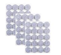 Leucasa 60 Piezas Protector Patas Sillas 25mm Fieltro Adhesivo 5mm Espesor para Patas de Muebles, Patas de Sillas y Protección de Suelos de Madera Noble(Gris, 25mm)