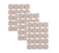 Leucasa 60 Piezas Protector Patas Sillas 25mm Fieltro Adhesivo 5mm Espesor para Patas de Muebles, Patas de Sillas y Protección de Suelos de Madera Noble(Beige, 25mm)