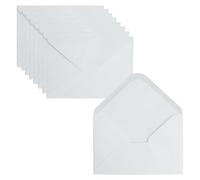 Leucasa 60 Piezas Sobres Papel B6-17,5X12,5cm 130 g/m²Blanco Envelopes con Cola Húmeda Sobres Boda para Tarjetas de Felicitación, Bodas, Graduaciones, Fiesta del Bebé, Fiestas, Invitaciones