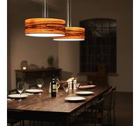 LeuchtNatur Discus Lamp 55cm nogal blanco europeo