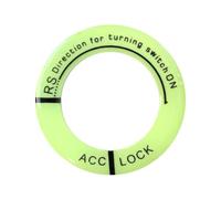 Leuchtring Aufkleber für Auto 3.4cm | Fluoreszierender Zündschlüsselanhänger | Nachtleuchtende Start-Stopp- Deko, 2.3cm Innenmaß, Universal Fit, Epoxidharz, Top