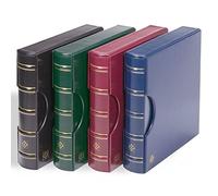 Leuchtturm 300726 Excellent Carpeta de Anillas - Álbum de Recortes de diseño clásico para Sellos - In unda Protectora - Verde