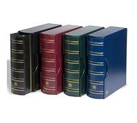 Leuchtturm 301901 Carpeta de Anillas Grande - Álbum para colección de Monedas en diseño clásico Gigant - Incl. Funda Protectora - Azul