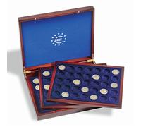 Leuchtturm 303369 Estuche para 105 Monedas conmemorativas y de colección de 2 Euro en cápsulas - Estuche para Monedas con 3 Insertos