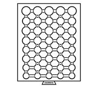 Leuchtturm 309885 MB Estuche para cápsulas - Varios diámetros Interiores - 5 Juegos de Monedas Euro - Color Humo