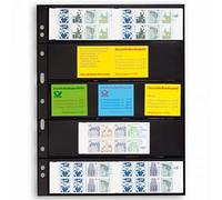 Leuchtturm 312953 hojas de plástico GRANDE, con 5 Bandas horizontales, negras