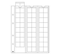 Leuchtturm 315033 Envoltorios para Monedas Optima 20-54 Compartimentos Transparentes para Monedas de hasta 20 mm de diámetro - Paquete de 5