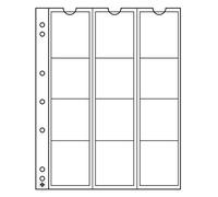 Leuchtturm 315584 Envoltorios para Monedas Numis 44, 12 Compartimentos para Monedas de hasta Ø 44 mm - 50 Euro Plata, 2 $ Australia - Paquete de 5