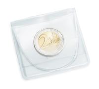 Leuchtturm 316503 Monederos - Monederos en Formato 50 x 50 para una Moneda de hasta 46 mm Ø - 1 Bolsillo - 100 unid