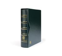 Leuchtturm 320397 Álbum para Monedas Optima Classic - 10 Fundas para Monedas de Ø 42, 27, 20, 34 mm, 2 Cubiertas, Estuche Protector - Verde