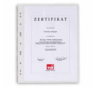 Leuchtturm 321709 Hojas de plástico Grande, 1 división, Transparentes