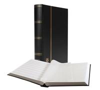 Leuchtturm 325030 Álbum para coleccionar Sellos - Álbum básico - 64 páginas Blancas DIN A4, sin acolchar - Cubierta Negra