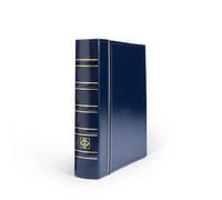 Leuchtturm 329644 Álbum para Monedas Optima Classic - Carpeta de Anillas para coleccionar y Personalizar Monedas - Azul