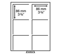 Leuchtturm 331319 Cajita portamonedas XL - división Compartimentos: 2 x 3 - Formato Interior: 86 x 86 x 22 mm - Compartimentos Cuadrados - Color Humo