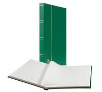 Leuchtturm 333321 Álbum para coleccionismo de Sellos - Libro de reservas Basic - 32 páginas DIN A4 Blancas - sin Forro, Cubierta Verde