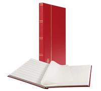 Leuchtturm 334124 Álbum para coleccionismo de Sellos - Libro de reservas Basic - 32 páginas DIN A4 Blancas - sin Forro, Cubierta roja