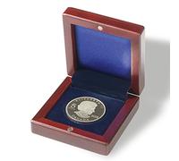 Leuchtturm 337256 Estuche para Monedas Volterra - Compartimento Redondo para 1 Moneda de hasta 60 mm Ø - Color Caoba